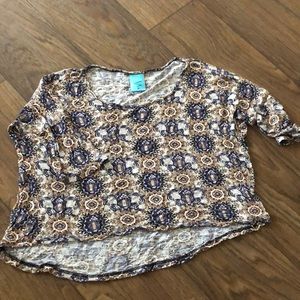 3/4 length sleeve crop top, Size M from Nordstrom